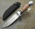 Produktbild: Böker Magnum Messer LEATHERNECK HUNTER Jagdmesser 440 Stahl Ledergriff 02MB726