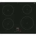 Produktbild: Siemens iQ100, Induktionskochfeld, 60 cm, Schwarz, Rahmenlos aufliegend EU611BEB2E - Schwarz