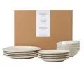 Produktbild: Broste Copenhagen Tafelservice Copenhagen NORDIC VANILLA Tafelset mit großer Schale 12tlg, Steinzeug, Nordic Vanilla Geschirsets mittag für vier