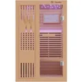 Produktbild: Dewello Finnische Sauna Minto 120x120 Hemlock 3,5 kW Harvia Ofen Sauna Set