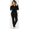 Produktbild: Jumpsuit MONIZ, Damen, Gr. S, EURO-Größen, schwarz, 80% Baumwolle, 20% Polyester, lang, Overalls Jumpsuit, mit kuscheligem Komfort