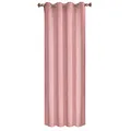 Produktbild: WOLTU Verdunklungsgardine mit Ösen Samtvorhang Blickdicht Thermogardine, 300 g/m² Schwere lichtundurchlässige Verdunklungsvorhang für Schlafzimmer Geräuschreduzierung Dunkelrosa 140x245 cm (1 Stück)