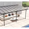 Produktbild: Westmann Alu Terrassenüberdachung Bruce 556 | Schwarz | 300x556x270 cm - Schwarz