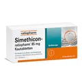Produktbild: Simethicon-ratiopharm 85 mg Kautabletten: Helfen effektiv bei Blähungen und einem unangenehmen Völlegefühl, 50 Kautabletten