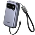 Produktbild: UGREEN Power Bank, 20000mAh Powerbank 22.5W Max mit 2 integriertem USB-C Kabel
