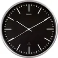 Produktbild: Funk Wanduhr Maul MAULfly, schwarz, rund, für Innenräume ∅ 300 mm, Auto-Zeitumstellung, Kunststoff & Glas mit Batterie 156995