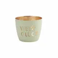 Produktbild: Gift Company Windlicht Madras Viel Glück M, Teelichthalter, Eisen, Pastellgrün