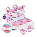 Produktbild: HUDORA Rollschuh My First Quad in versch. Größen & Farben - hochwertige Rollschuhe für Kinder bis 20kg - Kinder Rollschuhe größenverstellbar - sichere Einsteiger-Rollerskates mit großen Rollen