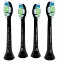 Produktbild: NEU Philips Sonicare Aufsteckbürsten HX6064 DiamondClean Schwarz 4er Set Weiß