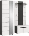 Produktbild: Home affaire Garderoben-Set REHAT, TOPSELLER!, 3-teilig, Breite 160 cm, individuell erweiterbar, (Set, 3-St., bestehend aus: Garderobenschrank, Sitzbank und Paneel), Garderobenkombination, Kombination, Set, Flurgarderobe, Diele