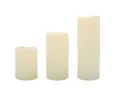 Produktbild: LED Stumpenkerze 3er Set warmweiß mit Timer 20cm 15cm 10cm Spetebo