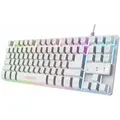 Produktbild: Gaming Tastatur Trust GXT 833W Weiß Qwerty Spanisch QWERTY - Weiß