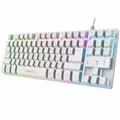 Produktbild: Gaming Tastatur Trust GXT 833W Weiß Qwerty Spanisch QWERTY