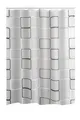Produktbild: RIDDER Duschvorhang Folie Modern Retro incl. Ringe semitransparent 180x200 cm Du