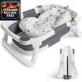 Produktbild: Faltbare Babybadewanne mit Wassersensor für Neugeborene und Kleinkinder
