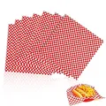 Produktbild: 100 Blatt Lebensmittelverpackung Papier,27.9 x 27.9 cm Wachspapier,Einweg Fettdichtes Papier,Antihaft Wachspapier Kuchenverpackungen,Geschenkpapier für Sandwich Burger Wrap Kuchen Brot