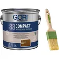 Produktbild: GORI Lasur GORI 88 Compact-Lasur (2,50 Liter), Mittelschicht Gel + Pinsel