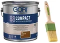 Produktbild: GORI 88 Holzschutzlasur außen Gel (2,50 Liter) - Nussbaum + Premium Pinsel