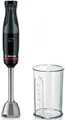 Produktbild: BOSCH Stabmixer ErgoMaster Serie 4 MSM4B610, 4 Klingen, Mixfuß Edelstahl, schwarz, 1000 W, Becher, großer Bedienhebel, Keramikkupplung, Made in Europe
