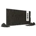 Produktbild: HEXIM Steinoptik Felsen Platten 1 Stück 120x60cm PU Wandverkleidung 0,73 m² 3D Paneele Bruchstein Stone Dekor Wandpaneele Wanddeko Steinplatte Wohnzimmer Innenwand schwarz (A002-05 Light Black)