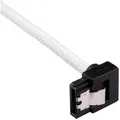 Produktbild: CORSAIR Premium Sleeved SATA Data Cable Set with 90ø Connectors, White, 30cm