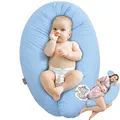 Produktbild: sei Design Stillkissen 170x30 cm ergonomisch | Schwangerschaftskissen Seitenschläferkissen Komfortkissen Erwachsene | Neugeborene Baby Kissen mit Bezug 100% Baumwolle