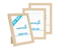 Produktbild: PHOTOLINI Bilderrahmen 3er Set, stabiles MDF-Holz, mit Acrylglas, extra Zubehör, (3er Set)