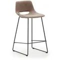 Produktbild: 2er-Set Kave Home Barhocker Ziggy Stoff Braun
