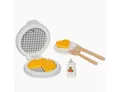 Produktbild: goki Kinder-Waffeleisen Waffeleisen mit Zubehör, (set-packung, 10-tlg., durchmesser 16 cm mit waffeln zum rausnehmen), realistisch Zubehör und Waffeln