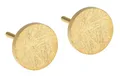 Produktbild: Ernstes Design Evia  Ohrringe E468 mit gekratzter Oberfläche Edelstahl goldfarbe