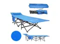 Produktbild: 24MOVE® Feldbett Campingbett bis 150 kg In-und Outdoor Camping faltbar mit Seitentasche und Kissen