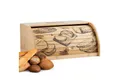 Produktbild: ecosa Brotkasten EO-5040, Bambus, (Packung, 2-tlg), Herausnehmbare Krümelschublade,Umweltfreundlich,Rolldeckel