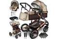Produktbild: KIDUKU Kombi-Kinderwagen KIDUKU® 3 in 1 Kombi-Kinderwagen Buggy Reisebuggy inkl. Auto- Babyscha, Kindertisch