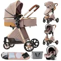 Produktbild: KIDUKU® 3 in 1 Kombi-Kinderwagen Buggy Reisebuggy inkl. Auto- Babyschale Faltbar