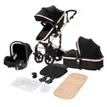 Produktbild: KIDUKU® 3 in 1 Kombi-Kinderwagen Buggy Reisebuggy inkl. Auto- Babyschale Faltbar