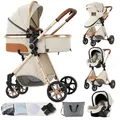 Produktbild: KIDUKU® 3 in 1 Kombi-Kinderwagen Buggy Reisebuggy inkl. Auto- Babyschale Faltbar