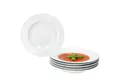 Produktbild: MamboCat Suppenteller 6er Set Tommy Suppenteller weiß 200ml Porzellan 6 Pers. tiefe Teller