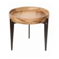 Produktbild: Beistelltisch 'Tom Tailor', rund 46 cm Massivholz, Metall Mango