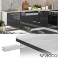 Produktbild: Küchenarbeitsplatte R-Line Marmor Weiß 240 cm Vicco
