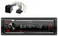 Produktbild: Kenwood KMM-BT209 Autoradio mit Bluetooth MP3 USB AUX 4# 50W ISO Adapter