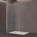 Produktbild: doporro Luxus Duschwand für Dusche Duschabtrennung 50x200cm Walk-In Dusche 10mm ESG-Sicherheitsglas Klarglas inkl. Nanobeschichtung Bremen02K