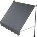 Produktbild: Juskys Klemmmarkise Kapstadt 200 x 120 cm Grau