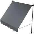Produktbild: KLEMMMARKISE Kapstadt grau 200x120 cm