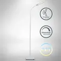 Produktbild: Stehlampe - 6,5W, 600lm, led, dimmbar, schwenkbar, touch, cct, Weiß