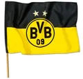 Produktbild: BVB Hissfahne Stock Fahne Borussia Dortmund Logo Flagge 90x60cm Fanartikel neu