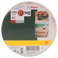 Produktbild: Bosch Home and Garden DIY Schleifblatt verschiedene Materialien für Exzenterschleifer (25 Stück, 125 mm, Körnung 40) 2607019491