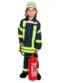 Produktbild: Maskworld Realistische deutsche Feuerwehrmann-Uniform mit Jacke und Hose für kleine Löschmeister - Kinder-Kostüm - Verkleidung Anzug für Karneval Fasching & Halloween - Größe 168