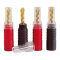 Produktbild: Dynavox Bananenhohlstecker Set Bananenstecker Hohl Vergoldet 4 Stück