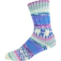 Produktbild: ONline Supersocke 6-fach 150g Sort. 372 Merino Color 3079 - blau/flieder/mint/weiß