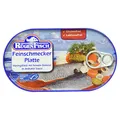 Produktbild: Rügenfisch Feinschmecker Platte, Heringsfilet mit feinem Gemüse, 200 g